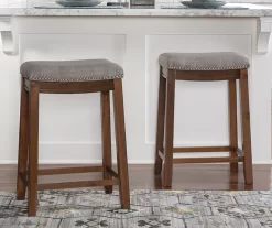 Brooke 26" Backless Nailhead Counter Stool -Home Style Shop 810543417 2