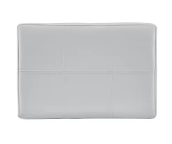 Brooke Gray & Black Faux Leather Backless Padded Bar Stool 24 Brooke Gray & Black Faux Leather Backless Padded Bar Stool -Home Style Shop 810543425 A0 4