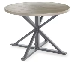 Broyhill Sandpointe Steel Round Patio Dining Table -Home Style Shop 810554377 1 1