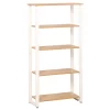 Dorm Essentials Oak & White 4-Shelf Bookcase