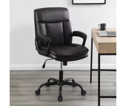 Real Living Faux Leather Office Chair 16 Real Living Faux Leather Office Chair -Home Style Shop 810559968