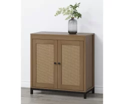 Real Living Seven Hills Cane Door Storage Cabinet
