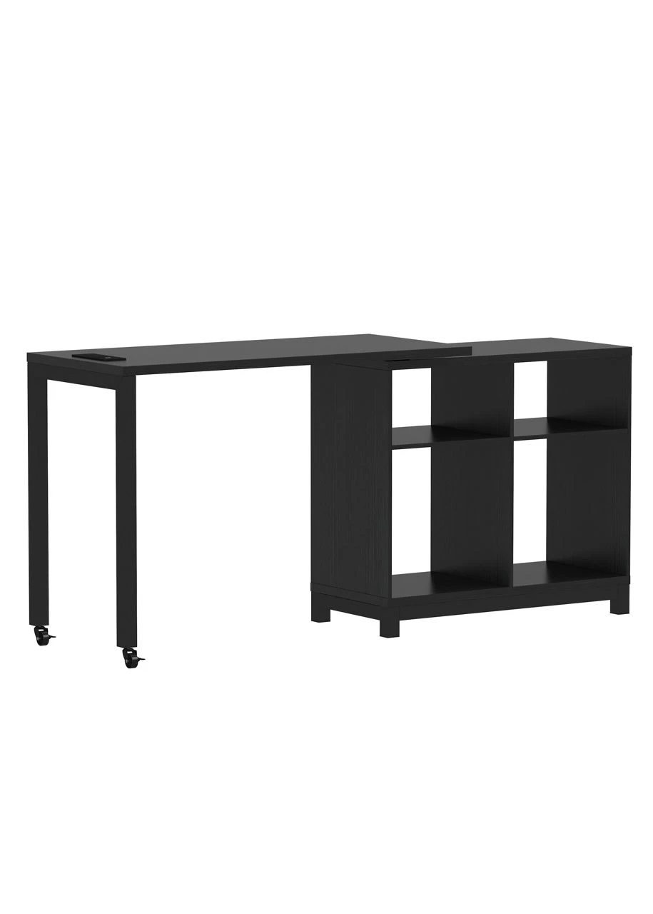 Real Living Seven Hills Metal & Melamine 4-Cube Pivot Desk With USB Charging 12 Real Living Seven Hills Metal & Melamine 4-Cube Pivot Desk With USB Charging - Image 12