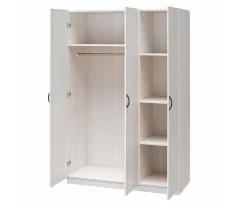 Ivory Oak 3-Door Storage Wardrobe -Home Style Shop 810561398 21