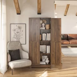 Seven Hills Columbia Walnut 2-Door Storage Cabinet -Home Style Shop 810563167 51