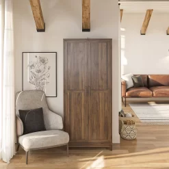 Seven Hills Columbia Walnut 2-Door Storage Cabinet -Home Style Shop 810563167 61