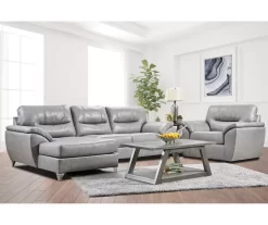 Clifton Ridge Stone Vegan Leather Swivel Chair 5 Clifton Ridge Stone Vegan Leather Swivel Chair -Home Style Shop 810569859 810569860 810569861