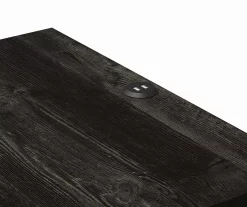 Silverton Black Oak Nightstand With USB Charging 10 Silverton Black Oak Nightstand With USB Charging -Home Style Shop 810569984 3