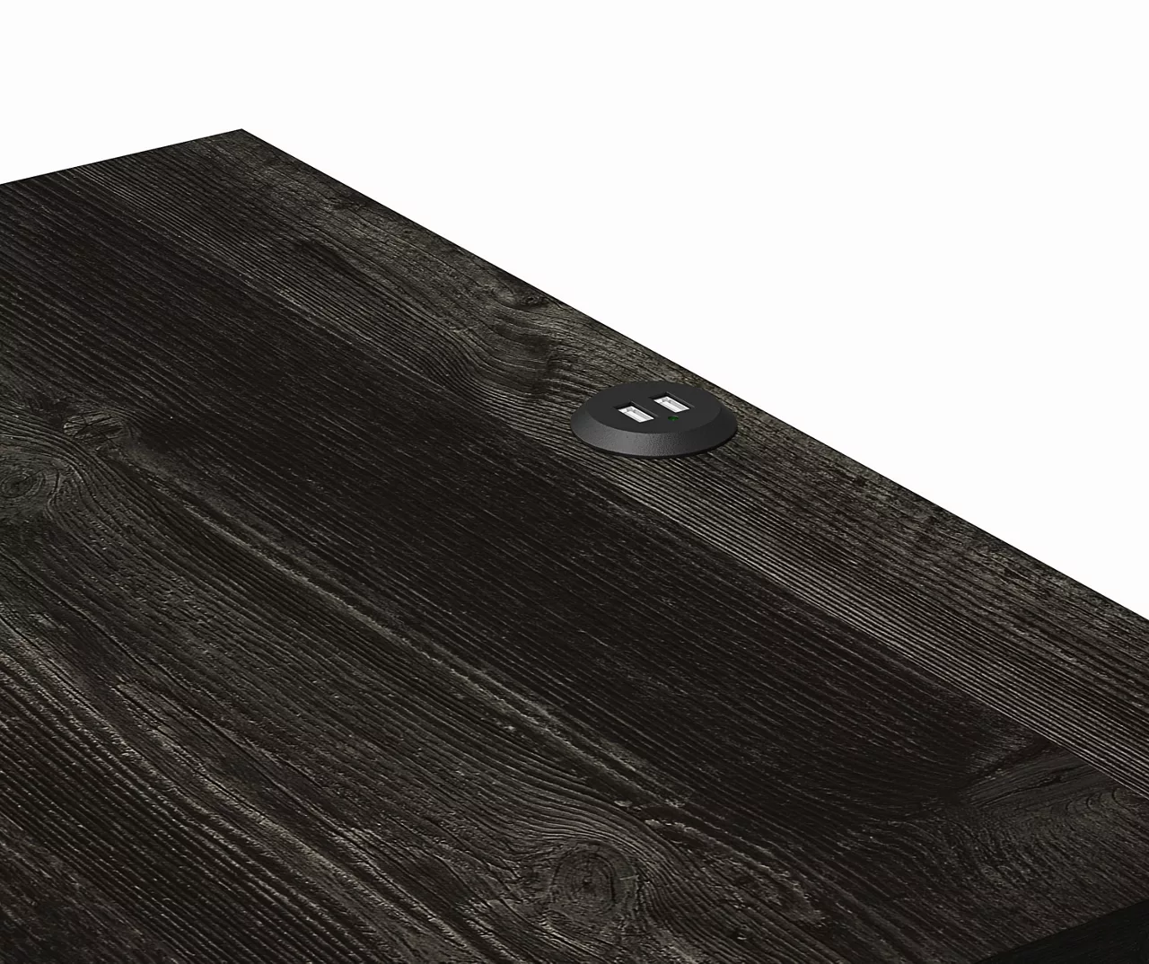 Silverton Black Oak Nightstand With USB Charging 5 Silverton Black Oak Nightstand With USB Charging - Image 5