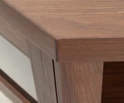 48" Brown Corner Electric Fireplace Console -Home Style Shop 810570725 1