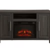54" Gray Electric Fireplace Console