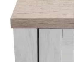 54" 2-Tone Shutter Door Electric Fireplace Console -Home Style Shop 810571321 2