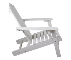 Northlight White Adirondack Wood Folding Outdoor Chair -Home Style Shop 810576039 3