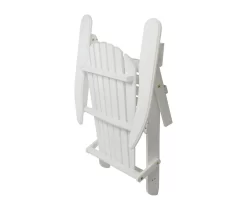 Northlight White Adirondack Wood Folding Outdoor Chair -Home Style Shop 810576039 5