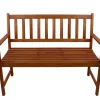 Northlight Light Brown Acacia Wood Patio Bench
