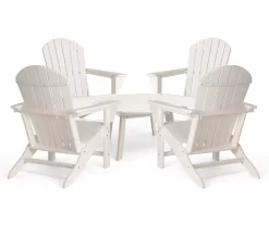 Glitzhome 5-Piece Adirondack Outdoor Chair & Coffee Table Set -Home Style Shop 810581948 1