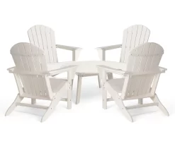 Glitzhome 5-Piece Adirondack Outdoor Chair & Coffee Table Set -Home Style Shop 810581950 1