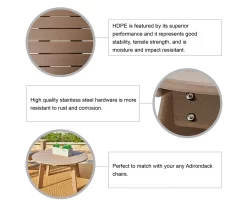 Glitzhome 5-Piece Adirondack Outdoor Chair & Coffee Table Set -Home Style Shop 810582012 6