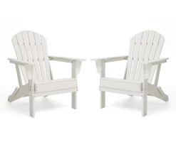 Glitzhome Adirondack Outdoor Folding Chairs, 2-Pack