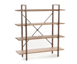 Medium Mango Open 4-Shelf Bookcase -Home Style Shop 810583046 1