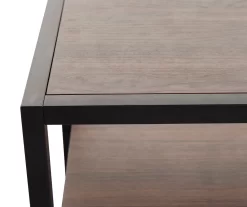 Walnut Chevron 2-Door Storage Cabinet -Home Style Shop 810584249 2