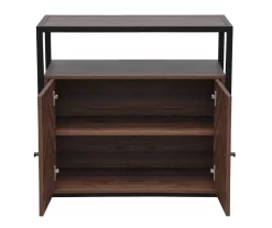 Walnut Chevron 2-Door Storage Cabinet -Home Style Shop 810584249 A7 2