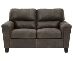 Signature Design By Ashley Navi Faux Leather Loveseat