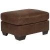 Bladen Coffee Faux Leather Ottoman