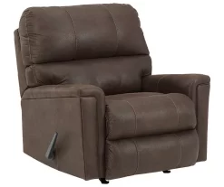 Navi Chestnut Faux Leather Rocker Recliner 10 Navi Chestnut Faux Leather Rocker Recliner -Home Style Shop 810587485 1