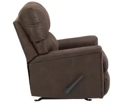 Navi Chestnut Faux Leather Rocker Recliner 13 Navi Chestnut Faux Leather Rocker Recliner -Home Style Shop 810587485 5