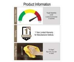 CosmoLiving Brielle Entryway Shoe Storage Cabinet -Home Style Shop 810589010 2