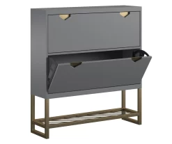 CosmoLiving Brielle Entryway Shoe Storage Cabinet -Home Style Shop 810589010 4