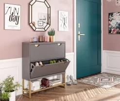 CosmoLiving Brielle Entryway Shoe Storage Cabinet -Home Style Shop 810589010 6