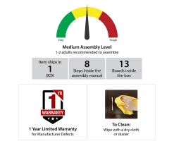 CosmoLiving Westerleigh Lift Top Desk -Home Style Shop 810589032 2