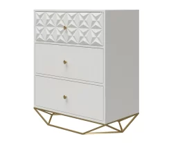 Blair White 3-Drawer Dresser -Home Style Shop 810589237 3