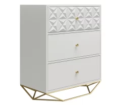 Blair White 3-Drawer Dresser -Home Style Shop 810589237 4