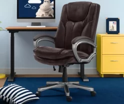 Benton Brown Big & Tall Faux Leather Executive Office Chair 14 Benton Brown Big & Tall Faux Leather Executive Office Chair -Home Style Shop 810590314 1