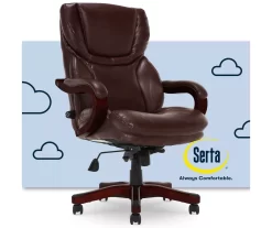 Conway Brown Big & Tall Bonded Leather Office Chair 15 Conway Brown Big & Tall Bonded Leather Office Chair -Home Style Shop 810590315 1