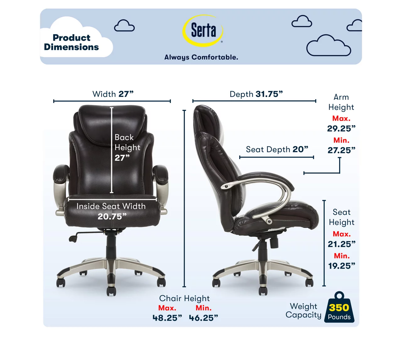 Dayton Dark Brown Big & Tall Bonded Leather Office Chair 6 Dayton Dark Brown Big & Tall Bonded Leather Office Chair - Image 6