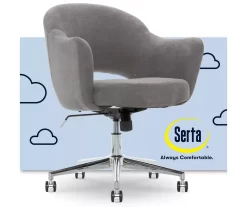 Valetta Gray Microfiber Office Chair 15 Valetta Gray Microfiber Office Chair -Home Style Shop 810590379 1