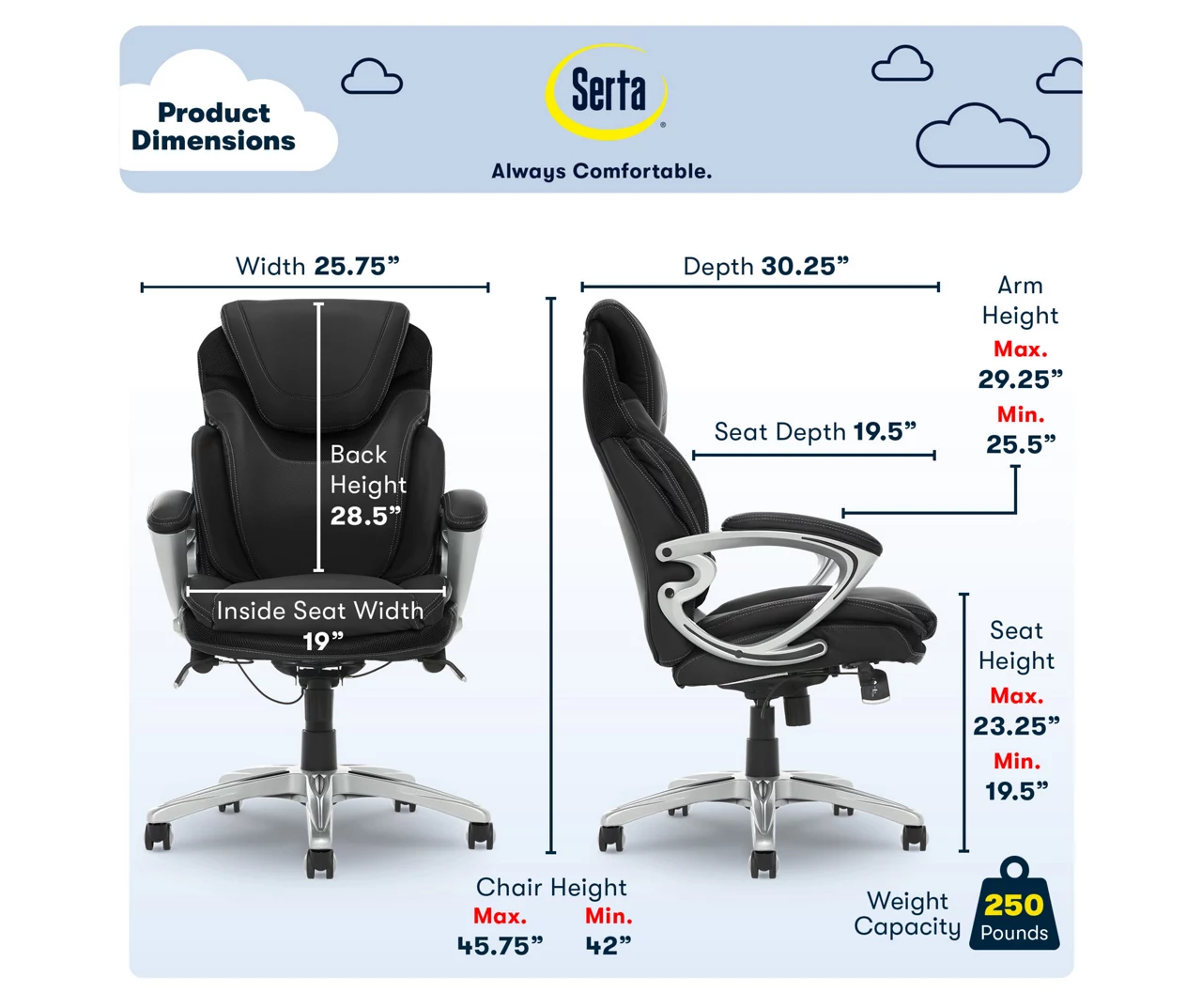 Serta Bryce Bonded Leather Office Chair 19 Serta Bryce Bonded Leather Office Chair - Image 19