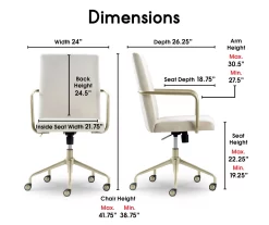 Giselle Velvet Office Chair 35 Giselle Velvet Office Chair -Home Style Shop 810590390 7