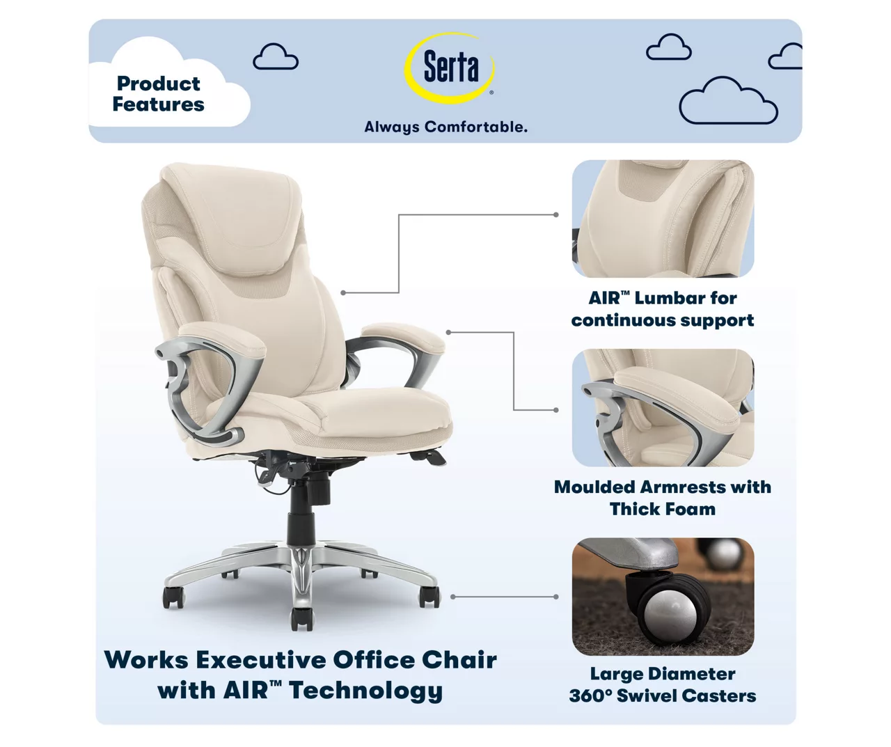 Serta Bryce Bonded Leather Office Chair 8 Serta Bryce Bonded Leather Office Chair - Image 8
