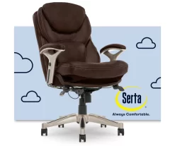 Claremont Chestnut Brown Bonded Leather Office Chair -Home Style Shop 810590393 1