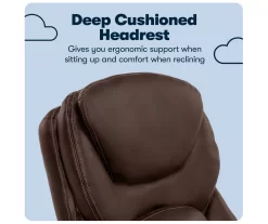 Claremont Chestnut Brown Bonded Leather Office Chair -Home Style Shop 810590393 10