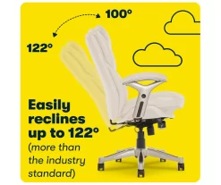 Serta Claremont Bonded Leather Office Chair -Home Style Shop 810590394 8 1