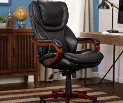 Serta Conway Big & Tall Bonded Leather Office Chair -Home Style Shop 810590408 2 1