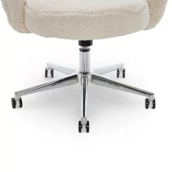 Valetta Cream Faux Fur Office Chair -Home Style Shop 810590414 61