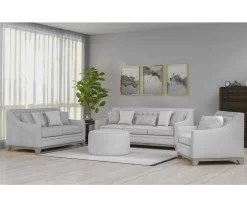 Waltham Wickham Gray Ottoman -Home Style Shop 810590538 2 1