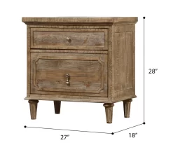 Windham 2-Drawer Nightstand With USB Charging -Home Style Shop 810591521 8